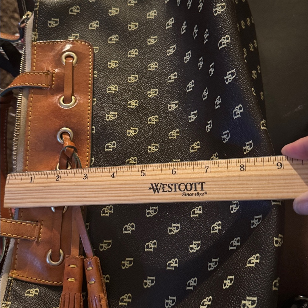 Dooney & Bourke Black and Tan Shoulder Bag
14.5x9 - Picture 5 of 5